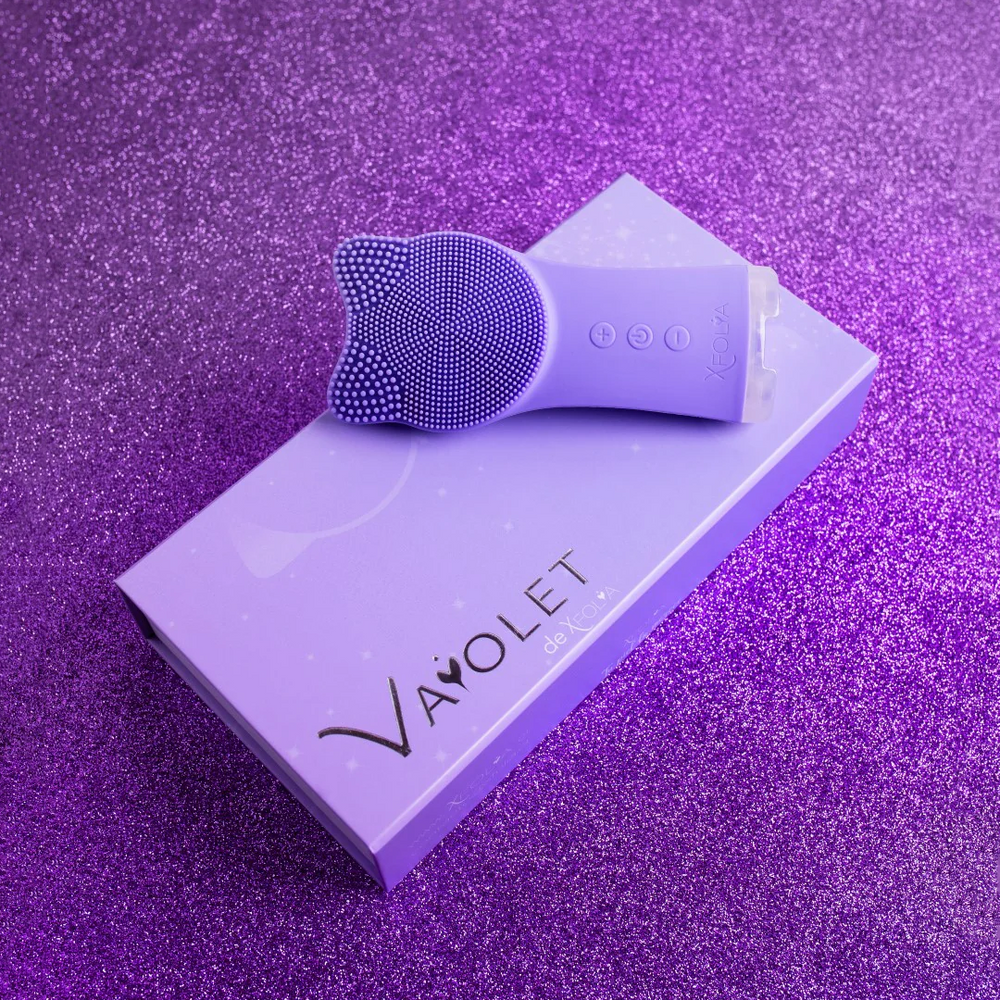 VAIOLET LIMPIADOR FACIAL ULTRASÓNICO MORADO